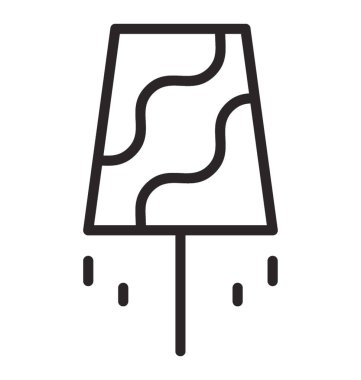 Donmuş buz buz lolly gösteren bir çubuk üzerinde aromalı 