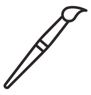 Su ve posteri boyama için kullanılan fiber fırçası ile uzun el fırça 