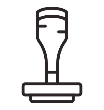 İzlenim damgalanması mürekkeple düzeltmek için kauçuk ve ahşap bir araç 