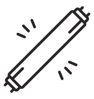 Tubelight simgeleyen ışık ortaya çıkan ile uzun silindirik tüp 