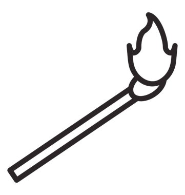 Küçük bir sopa Ocağı yakmak veya kibrit çöpü simgeleyen herhangi bir şeyler yakmak ateşle 