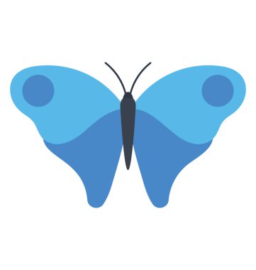 Küçük kelebek kanatları lekeler ile sığır simgesi kalp kelebek