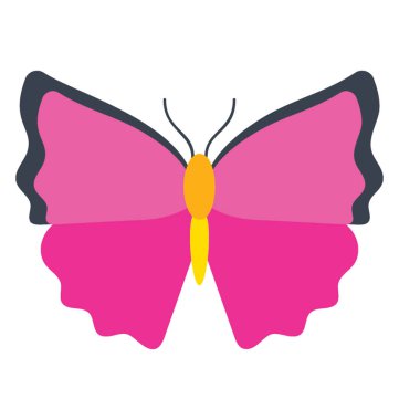 Ornithoptera priamus kelebek doğal şeklinde tasarlanmış bir simge 