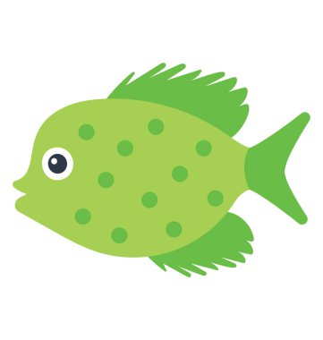 Yeşil renkli balık fazla balık da yemek pişirmek için kullanılan karakterize yunus ailesine ait 