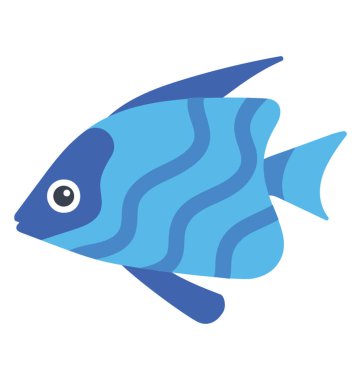 Frontosa geniş çizgili desen akvaryum balığıdır