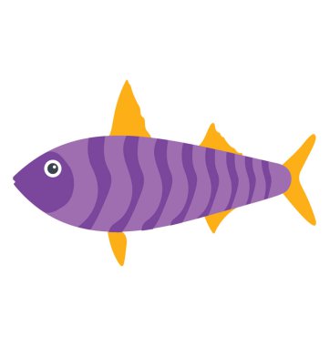 Bir mor renkli çizgili desen balık, mor İmparator tetra