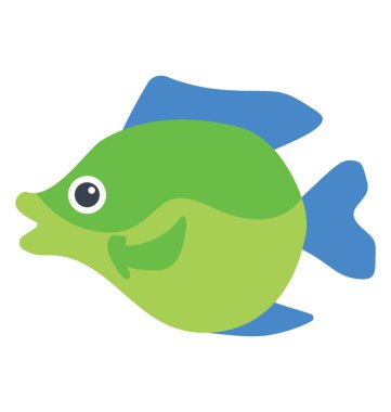 Yeşil Güneş balığı resmeden bir tatlı su yeşil renk balık 