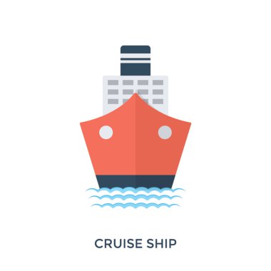 Yolcu gemisi temsil eden bir denizde yelken büyük bir deniz taşıtları 