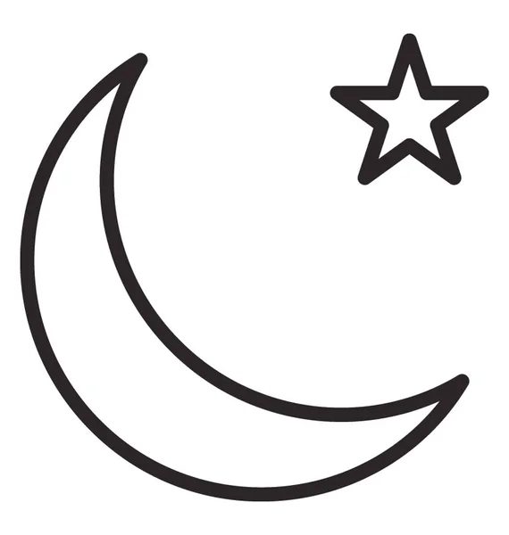 Símbolo Bandera Pakistaní Estrella Media Luna — Vector de stock