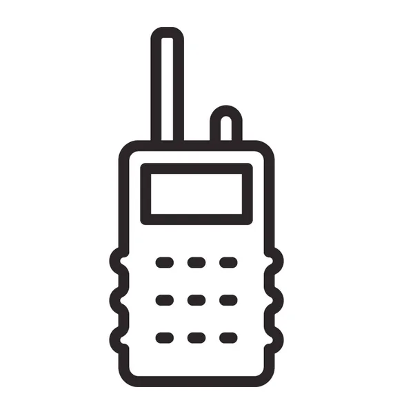 Sluchátko Anténou Představující Bezdrátový Telefon — Stockový vektor