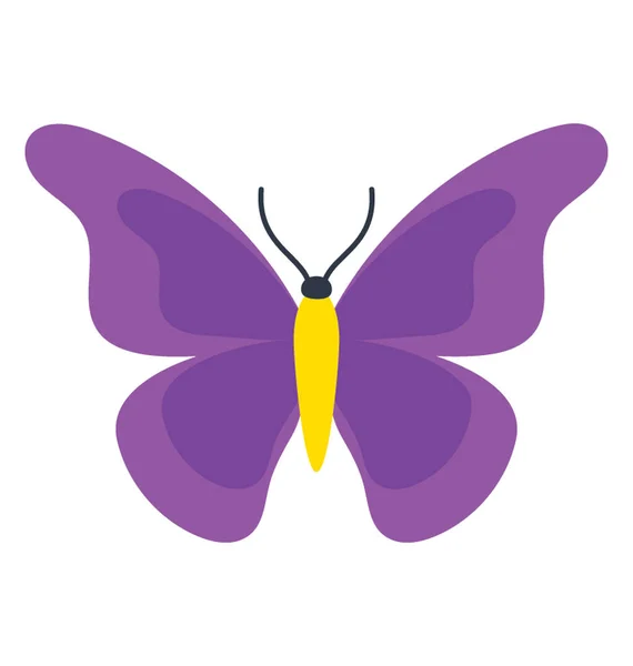 Una Mariposa Moviéndose Aire Dando Sentido Icono Mariposa Fugaz — Vector de stock