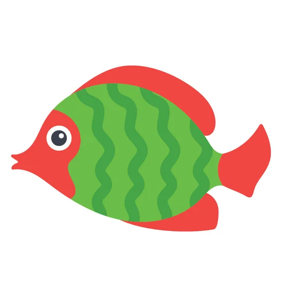 Perch Fish Related Bony Fish Family — Stock Vector