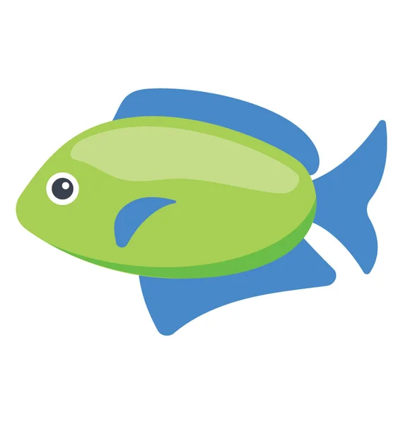 Ein Flossenfisch Mit Scheren Ähnlichem Schwanz Der Scherenschwanzfische Darstellt — Stockvektor