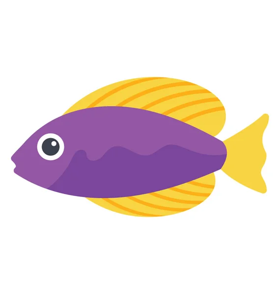 Süßwasser Tropische Aquarienfische Anthia Fische — Stockvektor