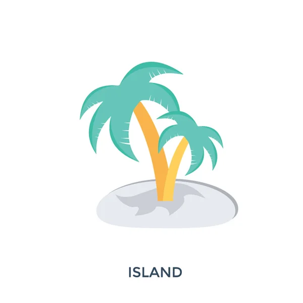 Kokosnussbaum Mit Sonnenschein Einem Symbol Steht Für Strandkonzept — Stockvektor