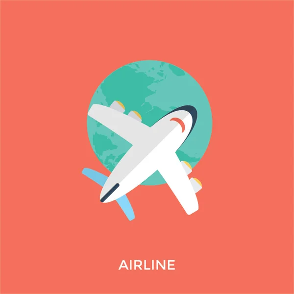 Snelle Vliegtuigen Wereldwijd Vertegenwoordigen Vliegtuig Verplaatsen — Stockvector