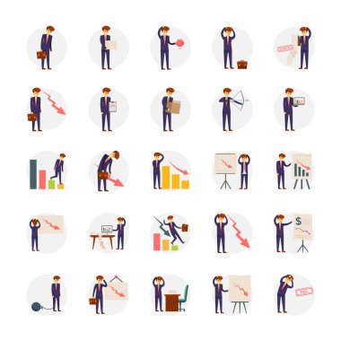 İş başarısız ve kaybı acı ve borç resimlerde olmak