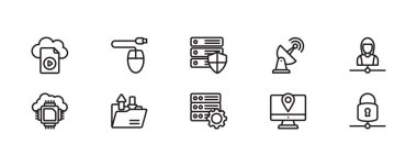 Ağ ve bulut bilgisayar Icon Pack 