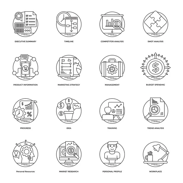 İş hattı yenilikçi Icon Pack 