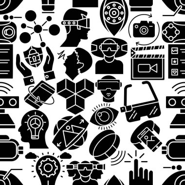 Sanal gerçeklik katı simgeler Seamless modeli