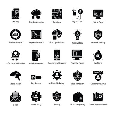 Arama motoru ve en iyi duruma getirme simgeler