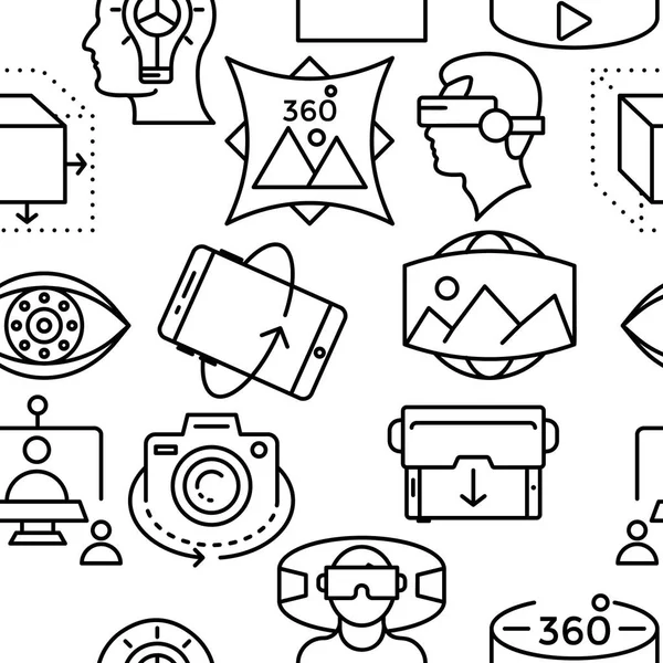 Sanal gerçeklik anahat simgeleri Seamless modeli