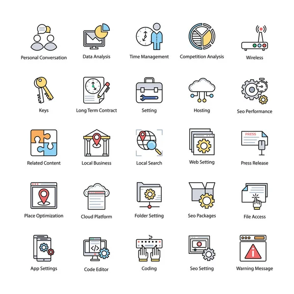 Arama motoru ve optimizasyon üretken simgeler