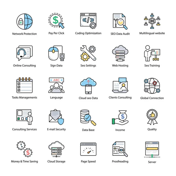 Arama motoru ve en iyi duruma getirme ana simgeleri