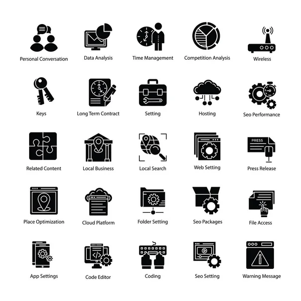 Arama motoru ve optimizasyon üretken simgeler