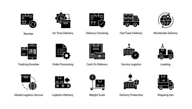 Hippy Logistics Delivery Icons