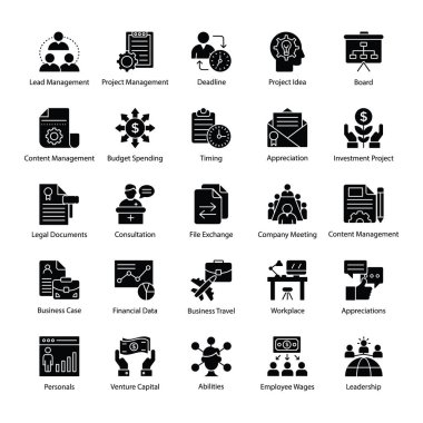 Glif simgeler Business Management 