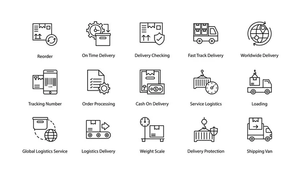 Hippy Logistiky Dodání Ikony — Stockový vektor