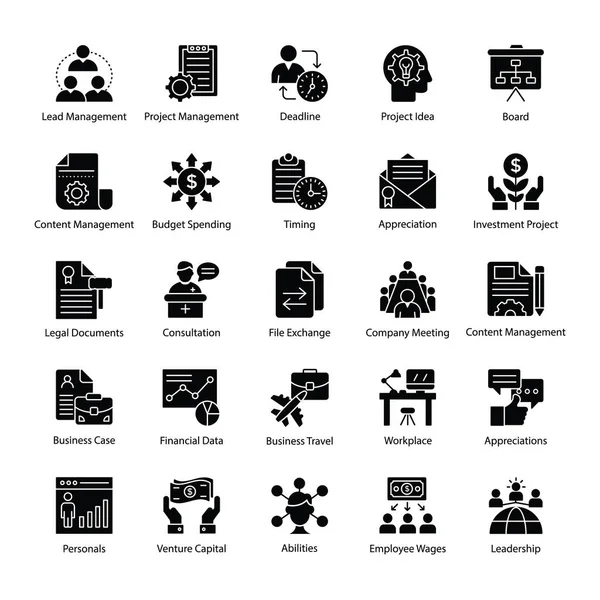 Glif simgeler Business Management 