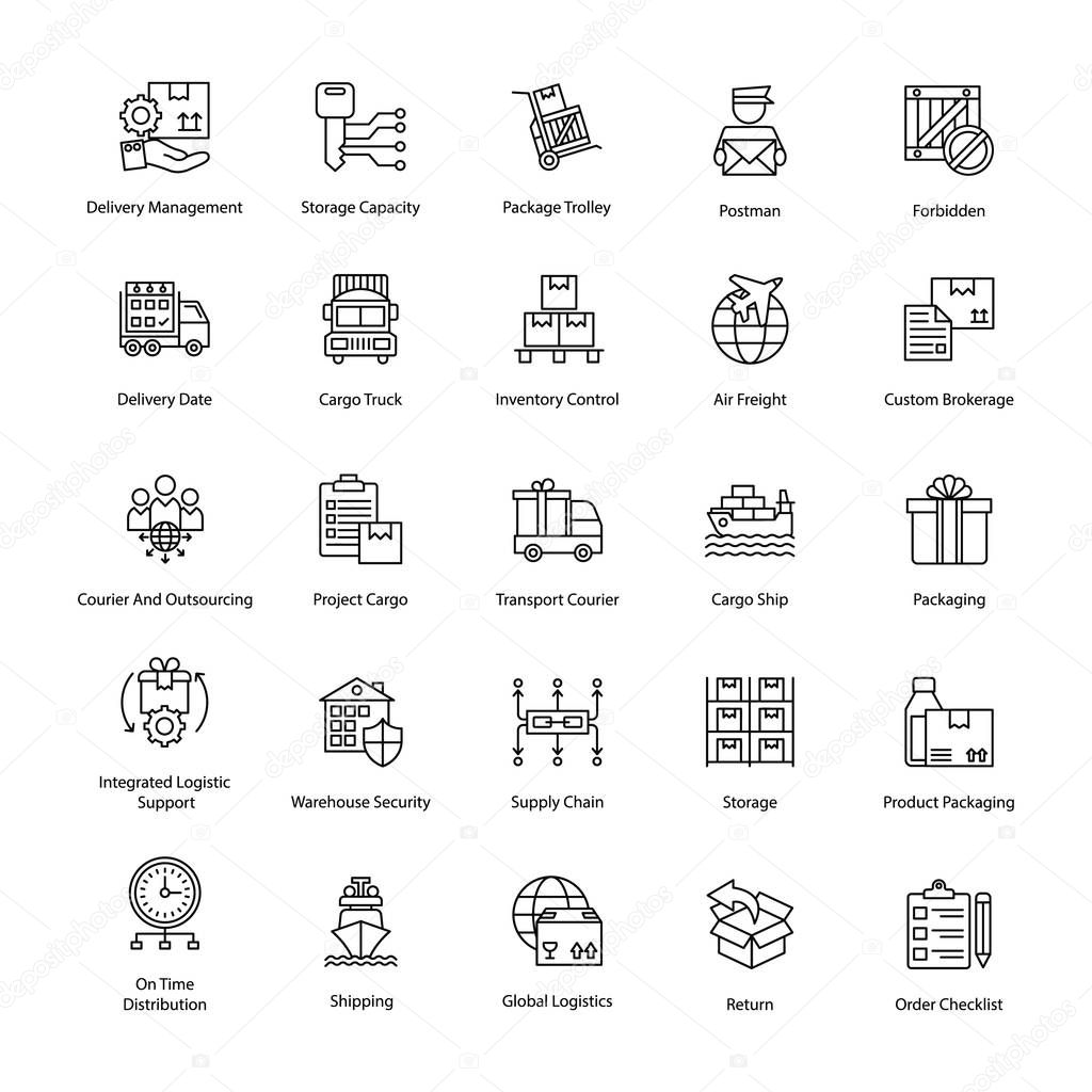 Prolific Logistics Delivery Icons