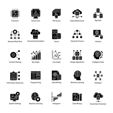 Veri Bilimi Kabartma Vektörleri Ayarlandı
