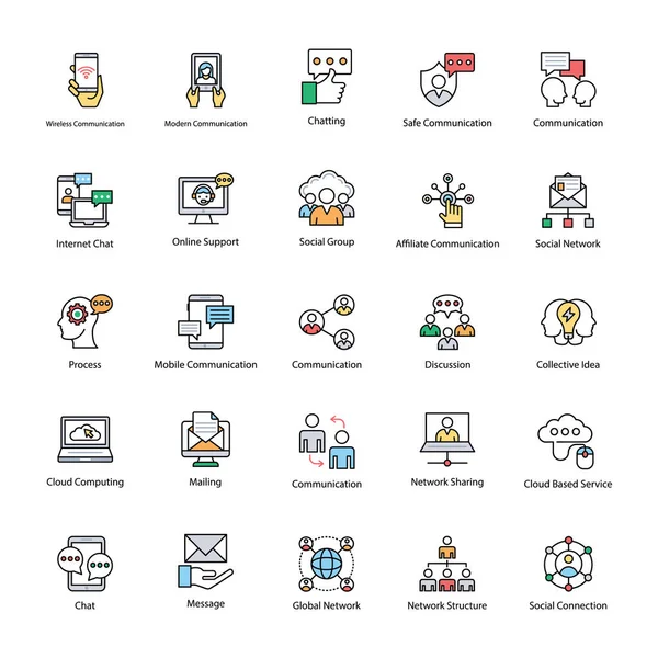 Ağ ve iletişim simgeler kümesi