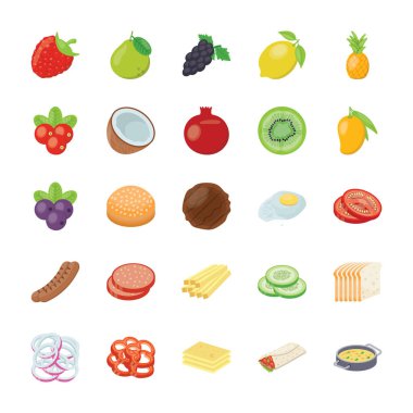 Gıda maddeleri Flat Paketi 