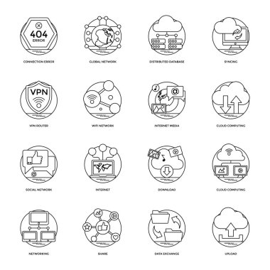 Internet ve ağ simgeler paketi 