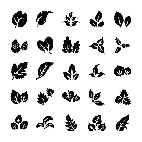 Yaprak glif Icon Pack 