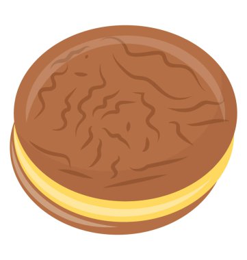 Çikolatalı sandviç kurabiye simgesi