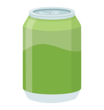 O, teneke paketi içecek üstten bir metal şişe kilitli 