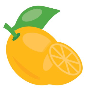 Bir sarı renkli taze sulu Narenciye meyve onun yuvarlak kesilerek Slice aralığı karakterize 