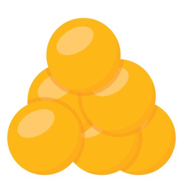 Sarı havyar veya havyar tasvir eden yuvarlak şeklinde soluk renkli deniz ürünleri 