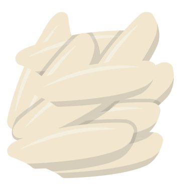 Çam fıstığı çam beyaz renkte yenilebilir tohumları adında 