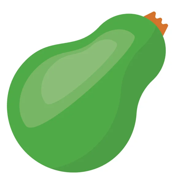 Una Fruta Verde Madura Fresca Que Representa Pera — Archivo Imágenes Vectoriales