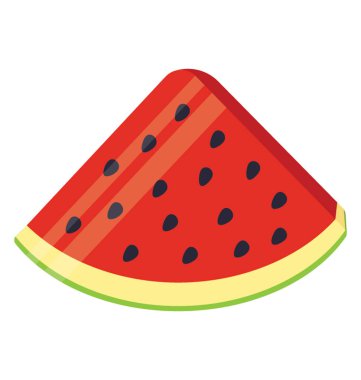 Bir dilim karpuz karakterize içinde küçük tohumları ile sulu kırmızı yaz meyve 