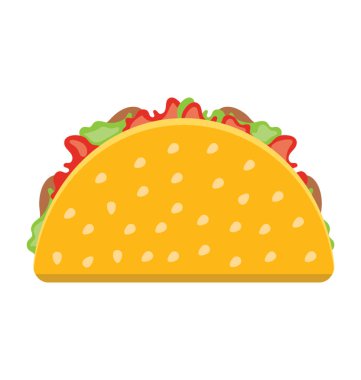 Taco şal resmeden bir sandviç yapma doldurma ile dolma sarma 