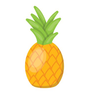 Sert kabuğu ile tropikal bir meyve dış ve taze sulu hamuru denilen ananas içinde