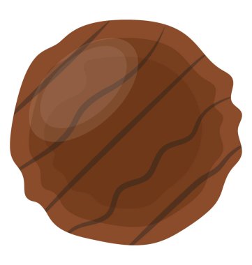 Düz bir tavaya şekerli tatlı çikolata çikolata pan kek temsil eden daldırma ile boy. 