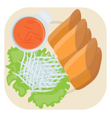 Çince Daldırma sosu, sosis Çince daldırma ile simgesi ile birlikte sosis parçaları ile dolu bir tabak